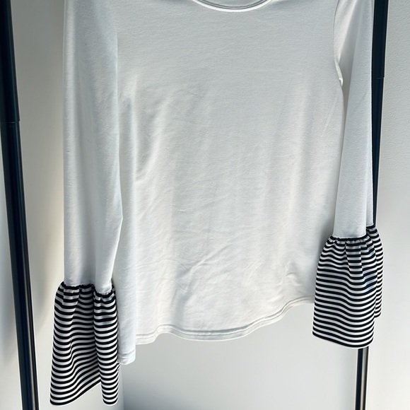 BEACHLUNCHLOUNGE long sleeve stripe volume cuff top - Picture 6 of 9
